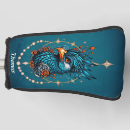 Funda Para Palo De Golf Magnífico pájaro azul.