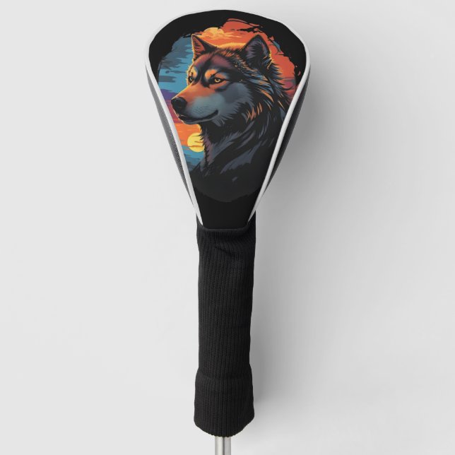 Funda Para Palo De Golf Majestic Husky contra la mirada de la serenidad de (Anverso)