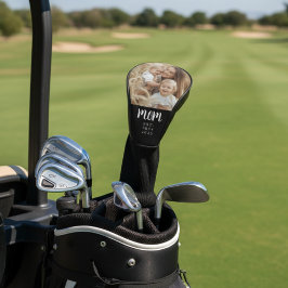 Funda Para Palo De Golf Mamá creó una foto de escritura moderna