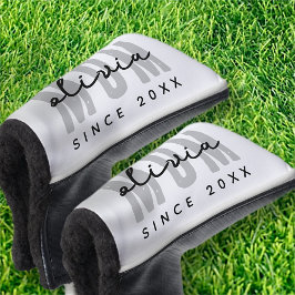 Funda Para Palo De Golf Mamá desde el 20XX Preppy simple moderno