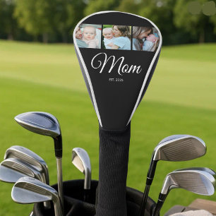 Funda Para Palo De Golf *Mamá Estableció Escritura Negra Regalo de 3 Fotos