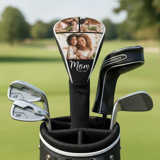 Funda Para Palo De Golf Mamá Estableció Fecha Negrita Script Moderno 3 Fot (Subido por el creador)