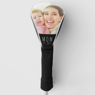 Funda Para Palo De Golf Mamá Estableció Foto de Golf con Letra Moderna 