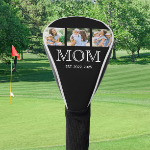 Funda Para Palo De Golf Mamá Estableció Moderno 3 Foto Negro