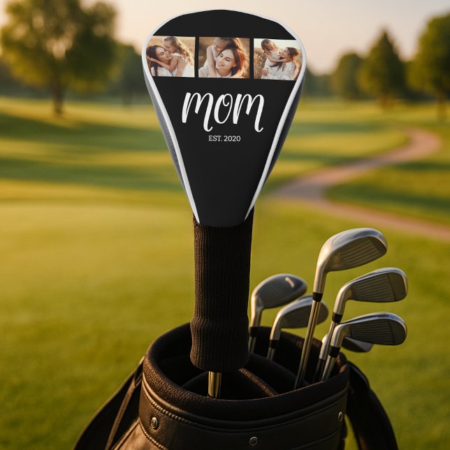 Funda Para Palo De Golf Mamá Estableció Moderno Script Negrita Negro 3 Fot (Subido por el creador)