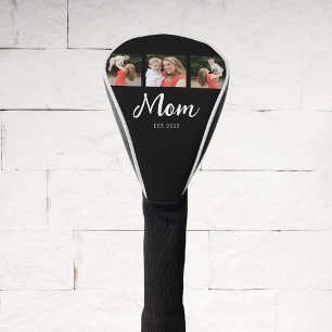 Funda Para Palo De Golf Mamá Estableció Moderno Script Negrita Negro 3 Fot