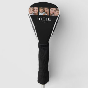 Funda Para Palo De Golf Mamá Estableció Moderno Script Negrita Negro 3 Fot