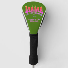 Funda Para Palo De Golf MAMA QUEEN DE LA Tapa GREEN Personalizado