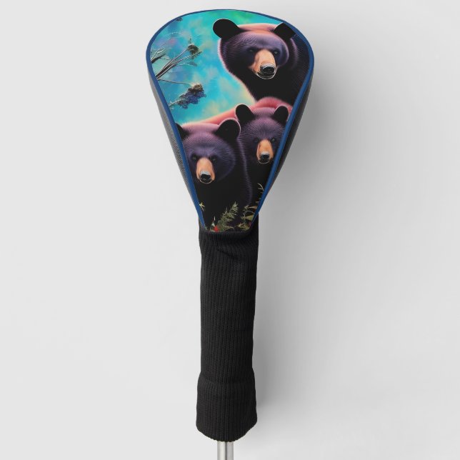 Funda Para Palo De Golf Mami Bear y Cubs (Anverso)