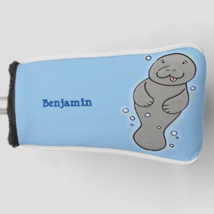 Funda Para Palo De Golf Manatí de bebé con ilustracion de burbujas