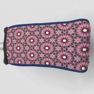 Funda Para Palo De Golf Mandalá Boho Pluma Rosa