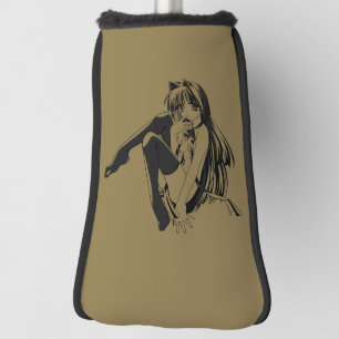 Funda Para Palo De Golf Manga, Neko Gatita Animal Furry Kawaii Loli