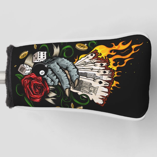 Funda Para Palo De Golf Mano De Tarjetas (Anverso)