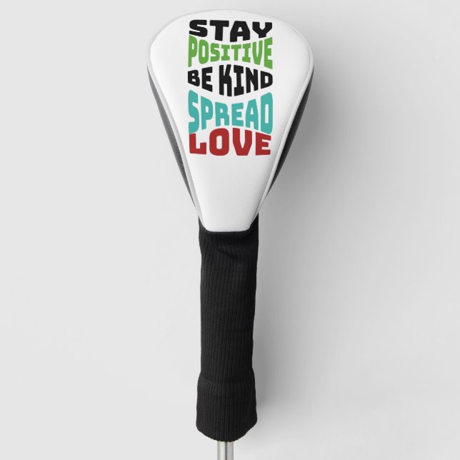 Funda Para Palo De Golf Mantén Positivo (Anverso)