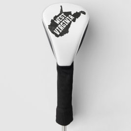 Funda Para Palo De Golf Mapa apenado vintage casero de Virginia Occidental