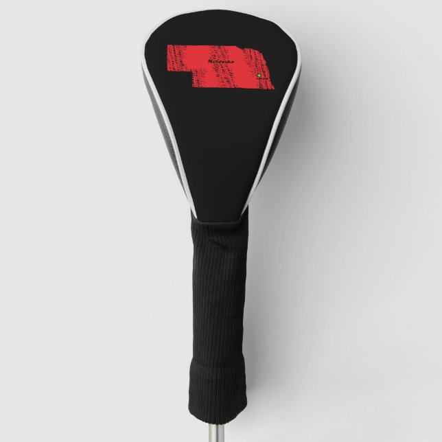 FUNDA PARA PALO DE GOLF MAPA DE NEBRASKA (Anverso)