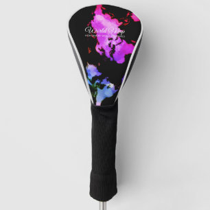 Funda Para Palo De Golf Mapas del mundo únicos de viaje globo Agente de vi