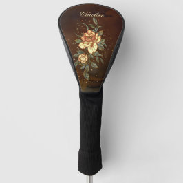 Funda Para Palo De Golf Maravillosa y elegante flor.