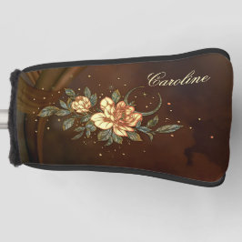 Funda Para Palo De Golf Maravillosa y elegante flor.