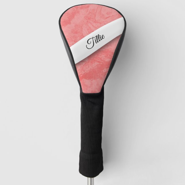 Funda Para Palo De Golf Marble rosa Splash Personal (Anverso)
