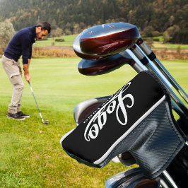 Funda Para Palo De Golf Marca Black Modern Company Logo Business Club
