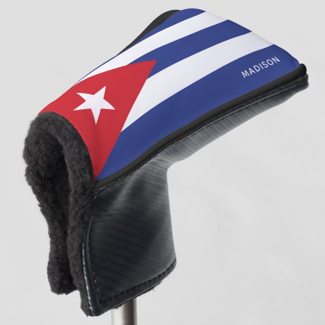 Funda Para Palo De Golf Marca Cuba de nombre personalizado (Anverso 3/4)