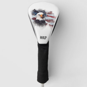 Funda Para Palo De Golf *~* Marca de águila patiótica para la tapa de la