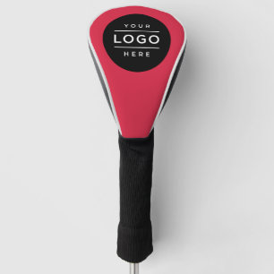 Funda Para Palo De Golf Marca del logotipo de negocios rojo personalizado