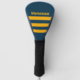 Funda Para Palo De Golf Marea Retro Iluminada por la Luna Tres Franjas con
