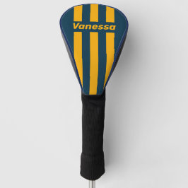 Funda Para Palo De Golf Marea Retro Iluminada por la Luna Tres Rayas con N