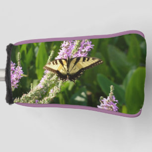 Funda Para Palo De Golf Mariposa de cola cruda sobre flores silvestres mor