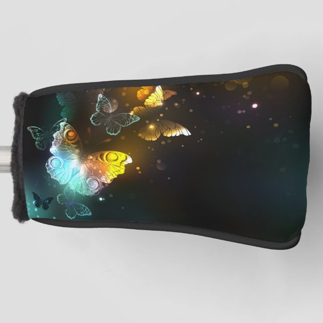 Funda Para Palo De Golf Mariposa luminosa y mariposas nocturnas (Anverso)