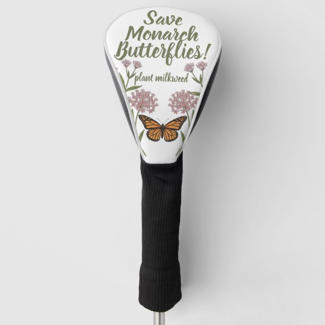 Funda Para Palo De Golf Mariposa Monarca (Anverso)