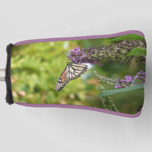 Funda Para Palo De Golf Mariposa monarca sobre mariposa morada Bush