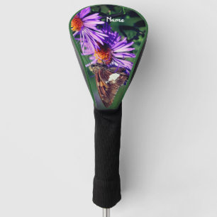 Funda Para Palo De Golf Mariposa Pintada Personalizada Flor de Aster