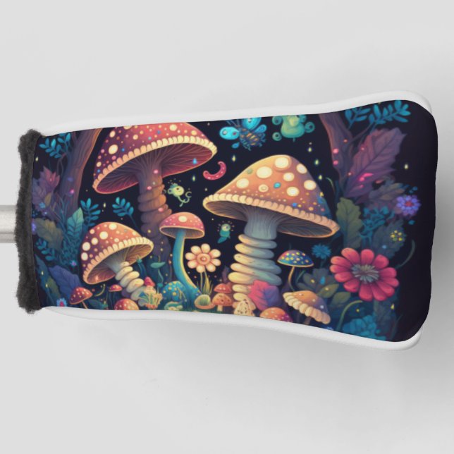 Funda Para Palo De Golf Mariposas de hongos mágicos (Anverso)