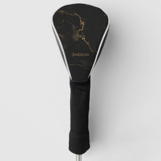 Funda Para Palo De Golf Mármol negro dorado