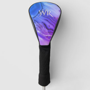 Funda Para Palo De Golf Mármol púrpura exótico