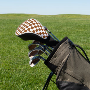 Funda Para Palo De Golf Marrón y blanco controlados