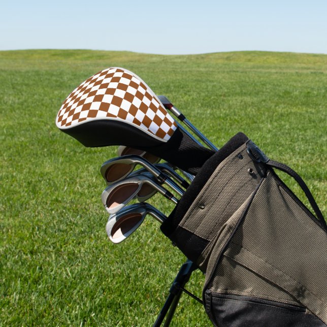Funda Para Palo De Golf Marrón y blanco controlados (In Situ)