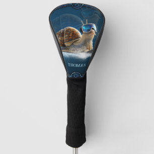 Funda Para Palo De Golf Más fría que el resto, el caracol con snowboard.
