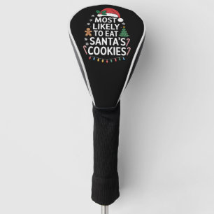 Funda Para Palo De Golf Más Probable De Comer Las Galletas De Santa Navida