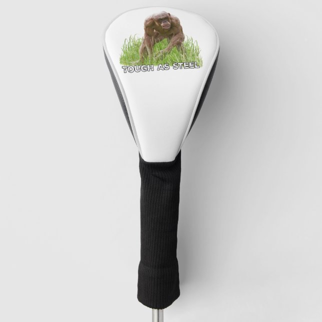 Funda Para Palo De Golf Masa De Chimpancé Sin Cabello Como Acero (Anverso)