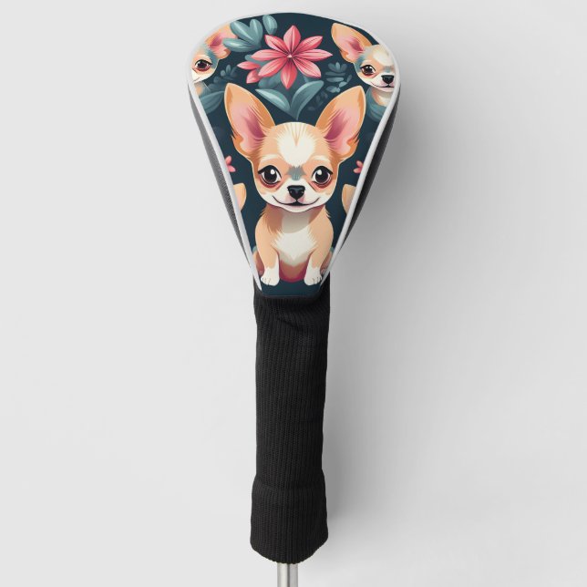 Funda Para Palo De Golf Mascota Chihuahua (Anverso)