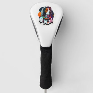 Funda Para Palo De Golf Mascota de perro del astronauta