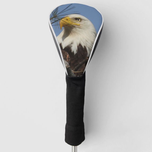 Funda Para Palo De Golf Mature Bald Eagle Close Head (Anverso)