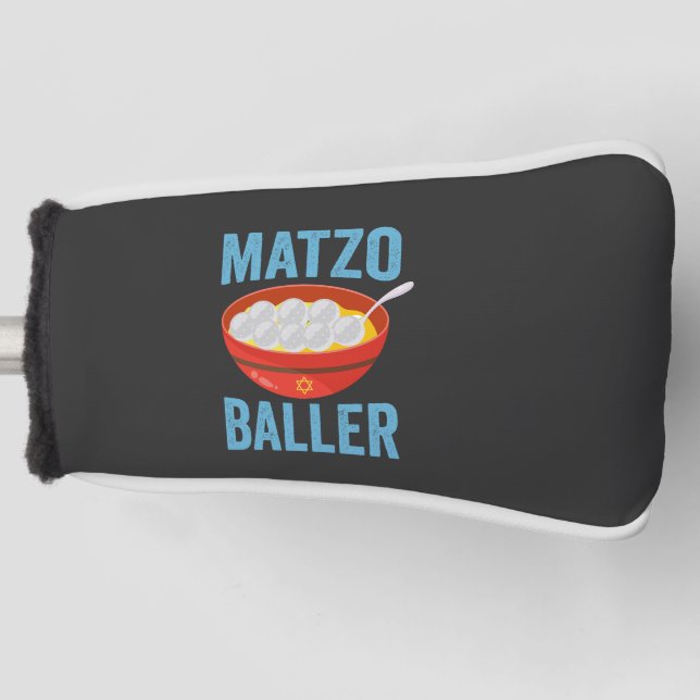 Funda Para Palo De Golf Matzo Baller Funny Golf Hanukkah Holiday Gift (Anverso)