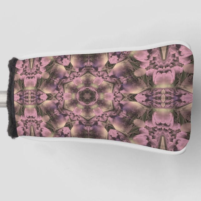 Funda Para Palo De Golf Mauve rosa victoriano elegante (Anverso)