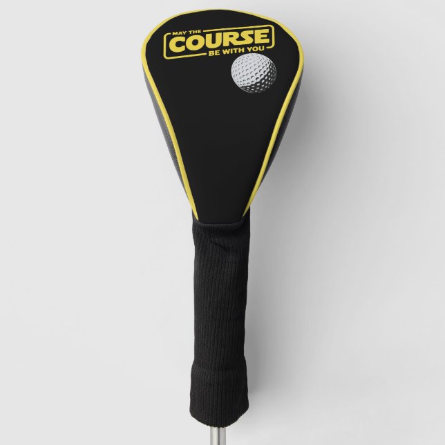 Funda Para Palo De Golf May The Course Be With You Funny Golf Golfing (Anverso)