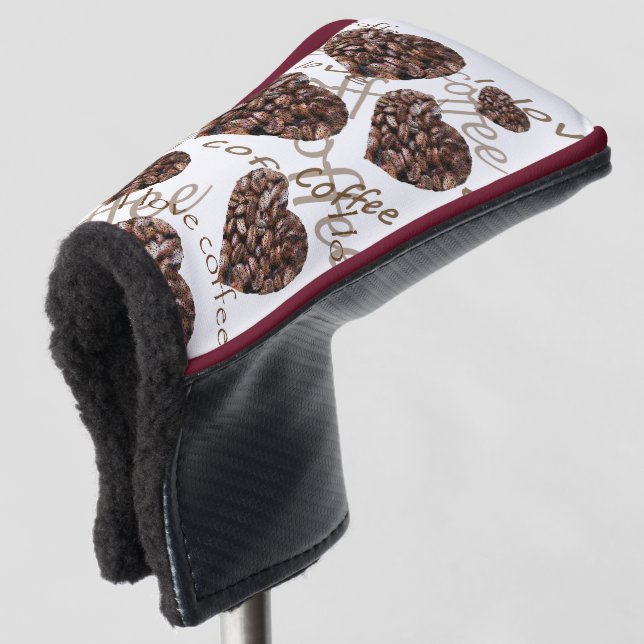Funda Para Palo De Golf Me encanta el café (Anverso 3/4)